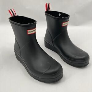 Hunter 9 Black Women's PLAY Short Rain Boots
